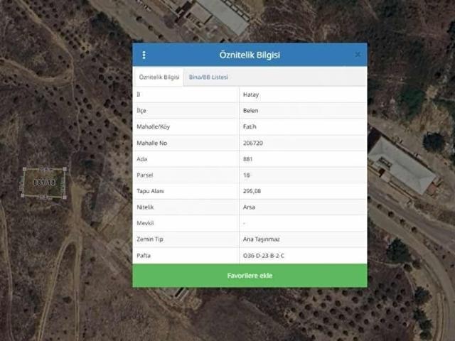 Hatay içerisinde satılık Arsa
