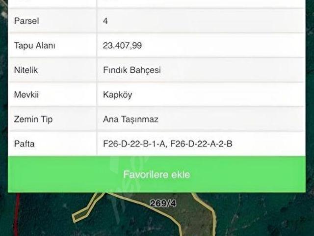 Akçakoca, Düzce içerisinde satılık Arsa