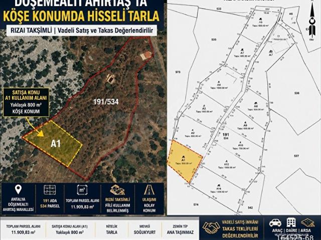 Döşemealti, Antalya içerisinde satılık Arsa