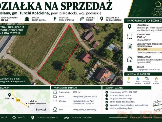 Grunt na sprzedaż w Niewodnica Kościelna, powiat białostocki