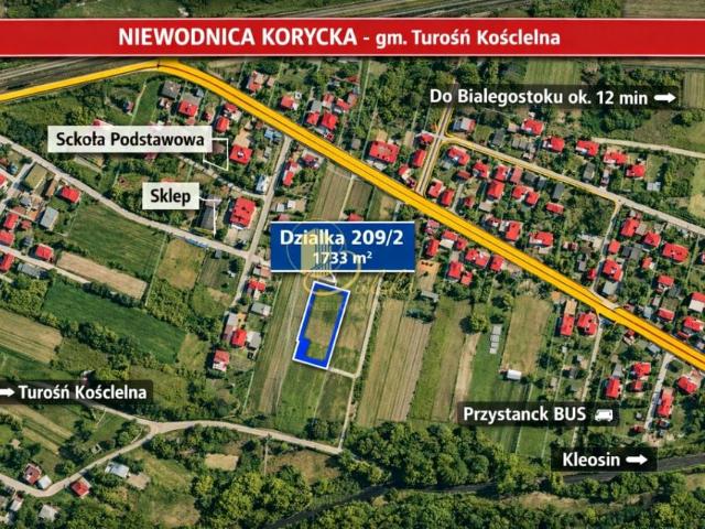 Grunt na sprzedaż w Niewodnica Korycka, Podlaskie