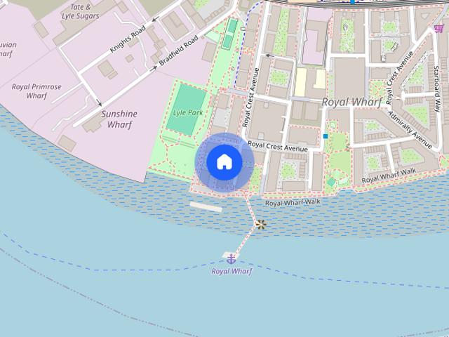 Apartment for rent in Royal Wharf, Greater London