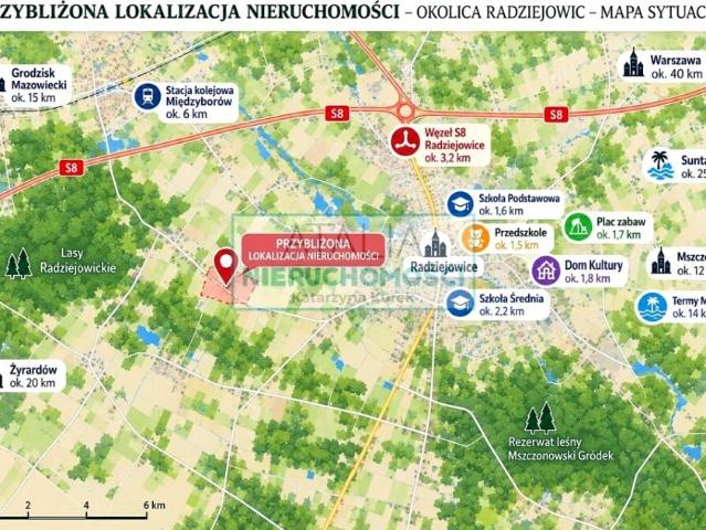 Dom na sprzedaż w Radziejowice, powiat żyrardowski