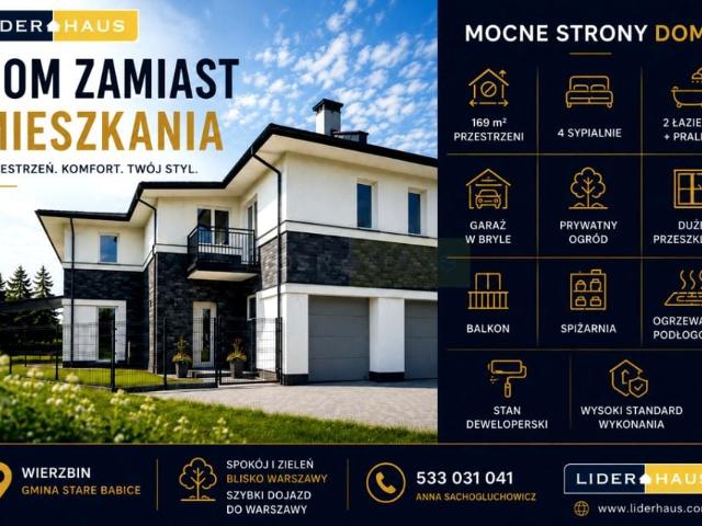 Dom na sprzedaż w Wierzbin, Mazowieckie