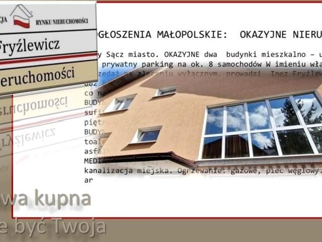 Dom na sprzedaż w Nowy Sącz, Małopolskie
