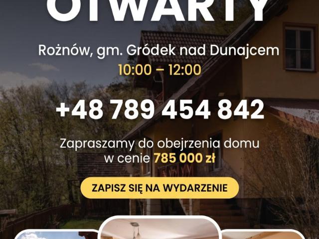 Dom na sprzedaż w Gródek Nad Dunajcem, Małopolskie