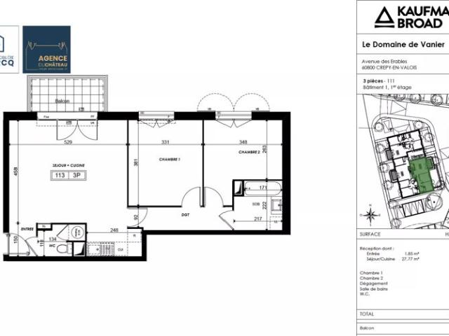 Appartement vente à Senlis, Crépy-en-valois