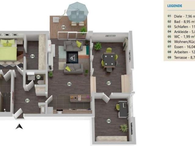 Apartment mieten in Hondelage-Volkmarode, Braunschweig
