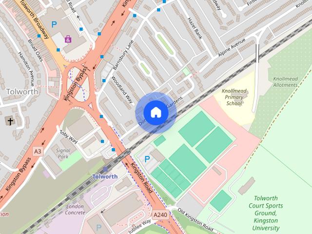 Apartment for rent in Tolworth, Greater London