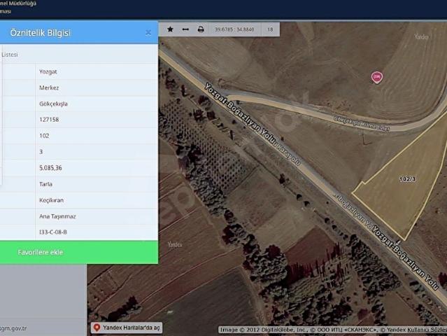Yozgat içerisinde satılık Arsa