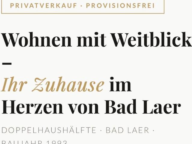 Haus kaufen in Bad Laer, Niedersachsen