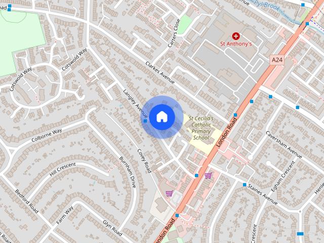 House for rent in Worcester Park, Greater London