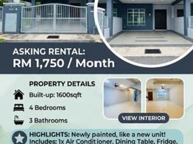 Terraced House for rent in Kajang, Langat