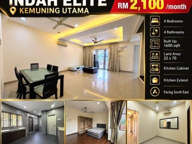 Terraced House for rent in Seksyen 31, Shah Alam