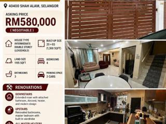 Terraced House for sale in Petaling, Alam Impian