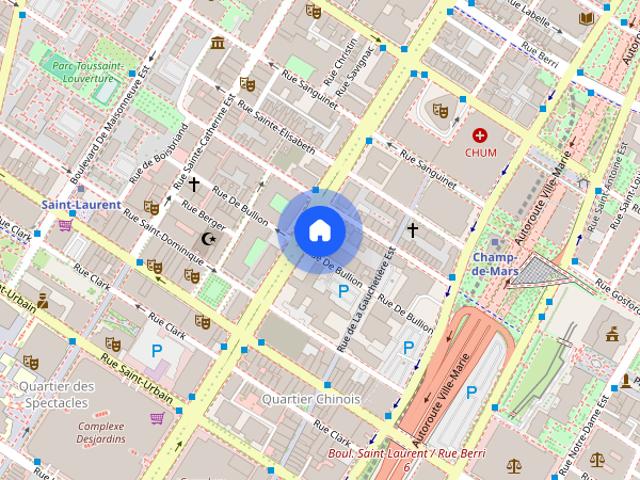 Apartment for rent in Quartier Chinois, Montréal