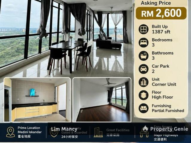 Apartment for rent in Bukit Ledang, Johor