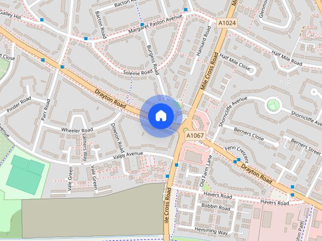 House for rent in Mile Cross, East Bank