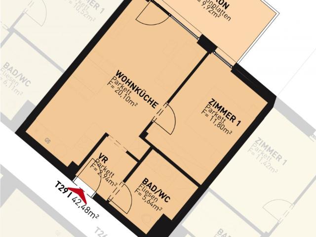 Apartment mieten in Donaustadt, Wien