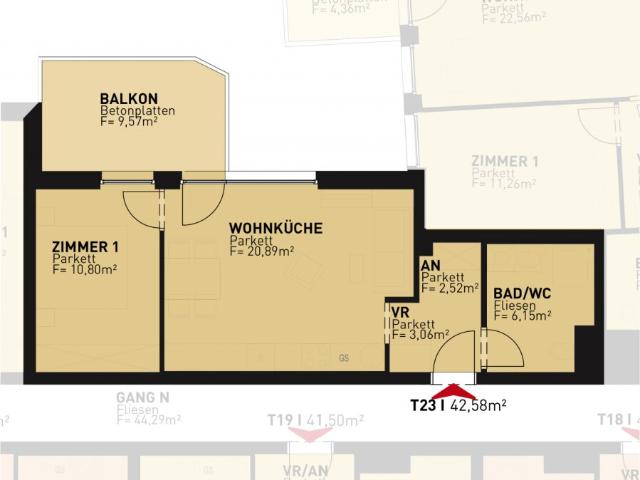 Apartment mieten in Donaustadt, Wien