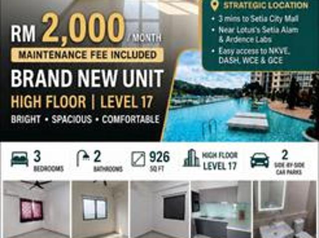 Serviced Residence for rent in Petaling, Alam Impian
