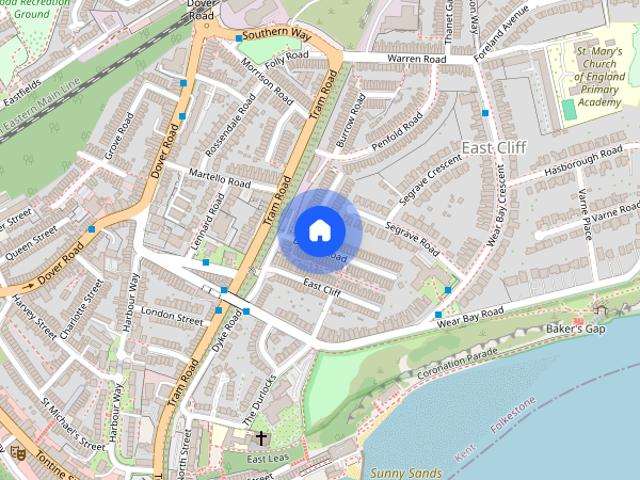 House for rent in East Cliff, Folkestone and Hythe