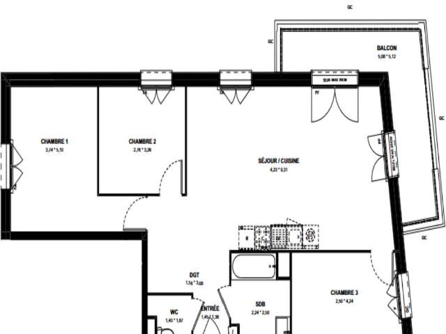 Appartement vente à Le Raincy, Dugny
