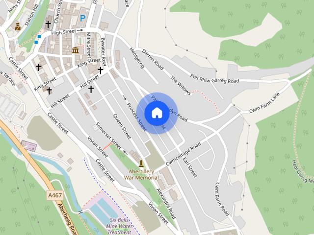 House for rent in Abertillery, Wales