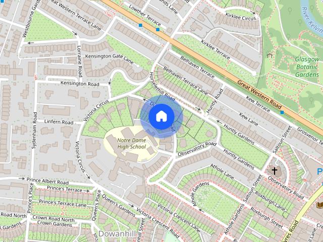 Apartment for rent in Dowanhill, Scotland
