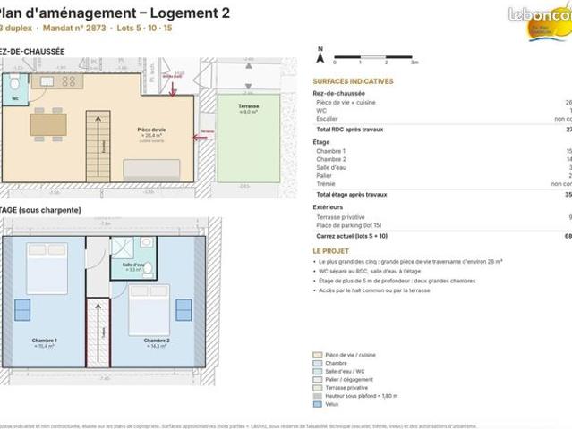 Appartement vente à Auxonne, Côte-d'Or