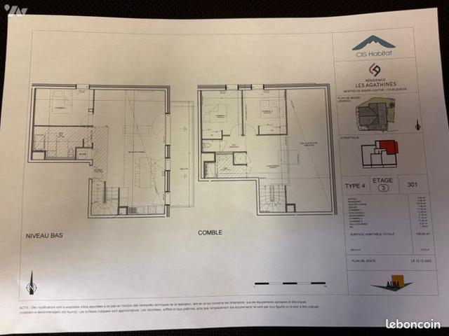 Appartement vente à Albertville, Queige