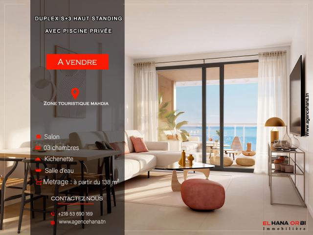 Appartement vente à Mahdia, Beja Nord