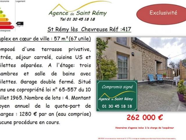 Appartement vente à Rambouillet, Saint-rémy-lès-chevreuse