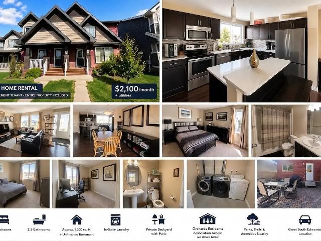 House for rent in The Orchards at Ellerslie, Edmonton