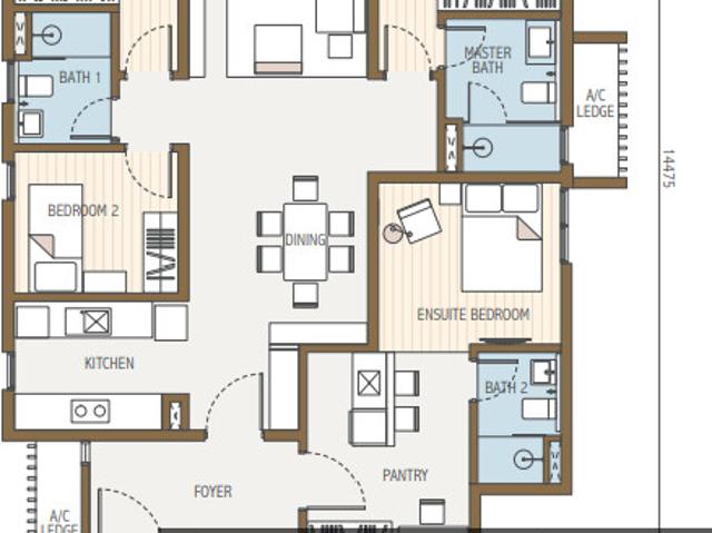 Serviced Residence for rent in Country Heights Damansara, Kuala Lumpur