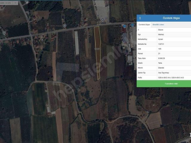 Konuralp, Düzce Merkez içerisinde satılık Arsa