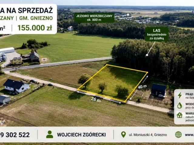Grunt na sprzedaż w Wierzbiczany, Wielkopolskie