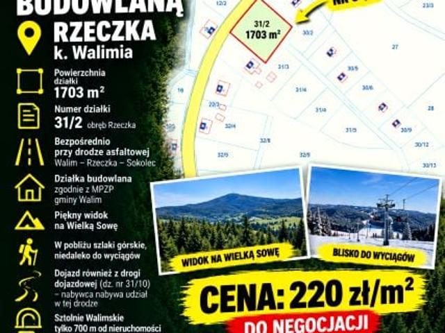 Grunt na sprzedaż w Rzeczka, powiat wałbrzyski