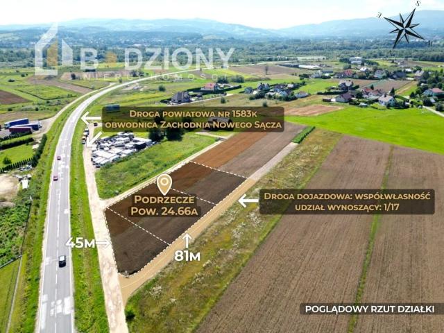 Grunt na sprzedaż w Podrzecze, powiat nowosądecki