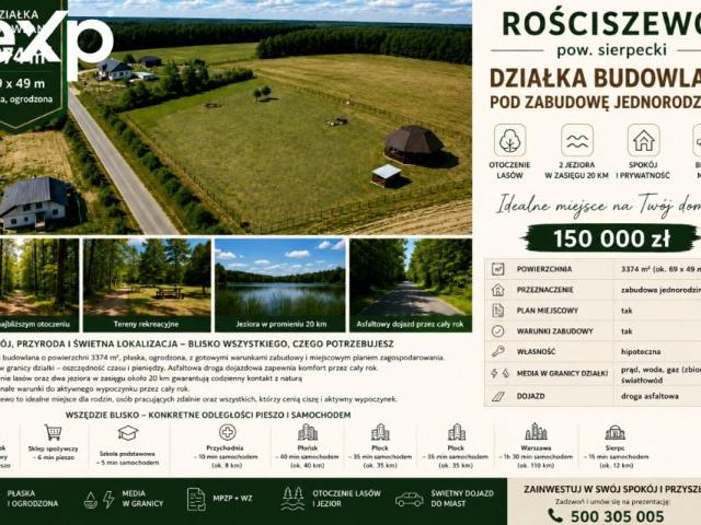 Grunt na sprzedaż w Rościszewo, Mazowieckie