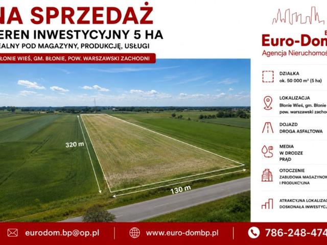 Grunt na sprzedaż w Błonie, Mazowieckie