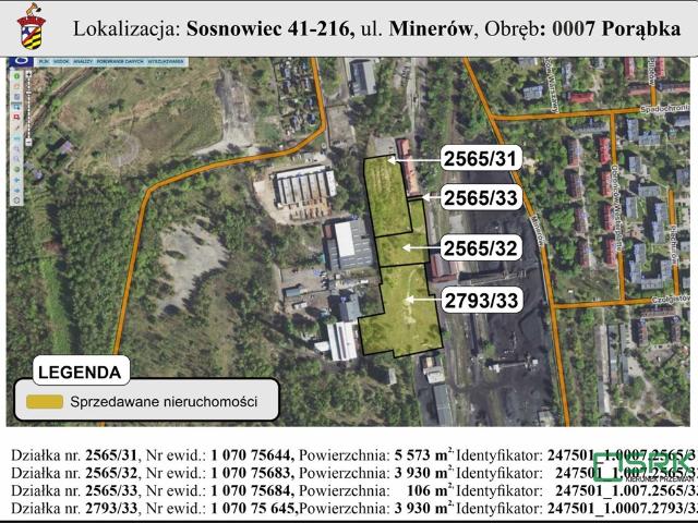 Grunt na sprzedaż w Sosnowiec, Śląskie