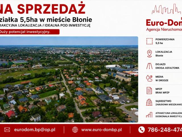 Grunt na sprzedaż w Błonie, Mazowieckie