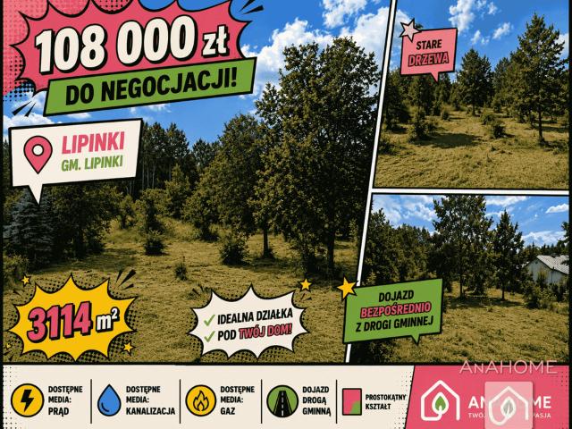 Grunt na sprzedaż w Lipinki, Małopolskie