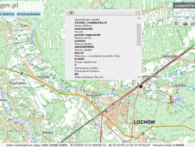 Grunt na sprzedaż w Łochów, Mazowieckie