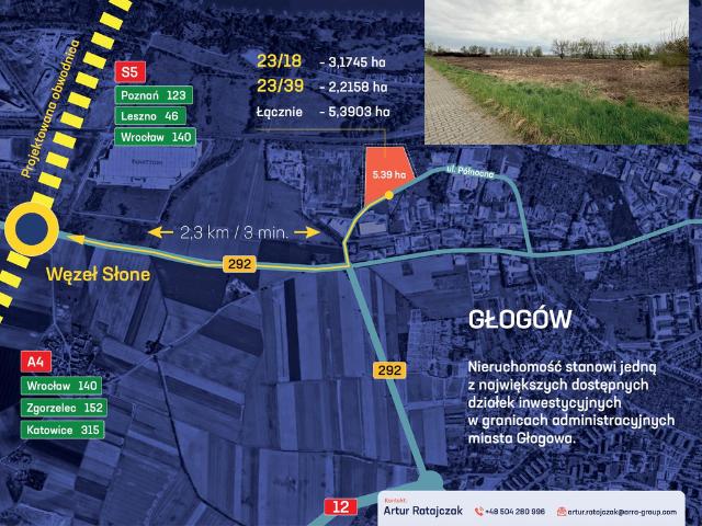 Grunt na sprzedaż w Osiedle Przemysłowe, Głogów