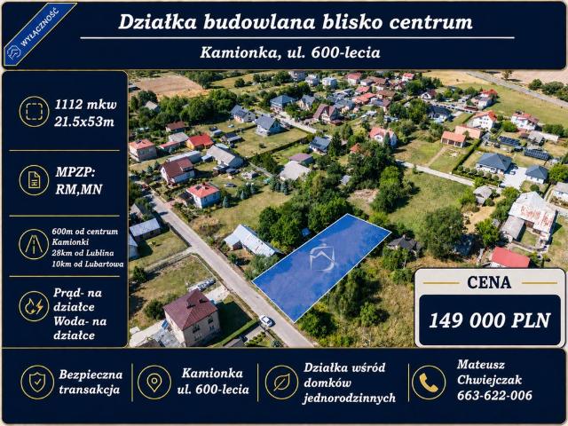 Grunt na sprzedaż w Kamionka, Lubelskie