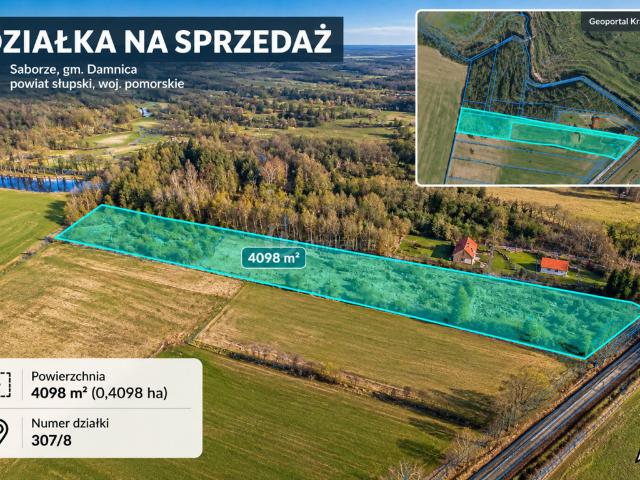 Grunt na sprzedaż w Sąborze, powiat słupski