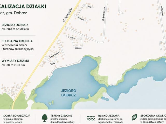 Grunt na sprzedaż w Dobrcz, Kujawsko-pomorskie