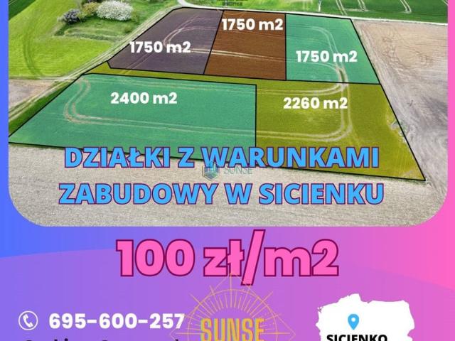 Grunt na sprzedaż w Sicienko